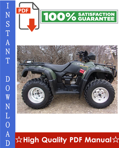 Product picture Honda TRX500FA Rubicon ATV Workshop Service Repair Manual 2001-2003 Download
