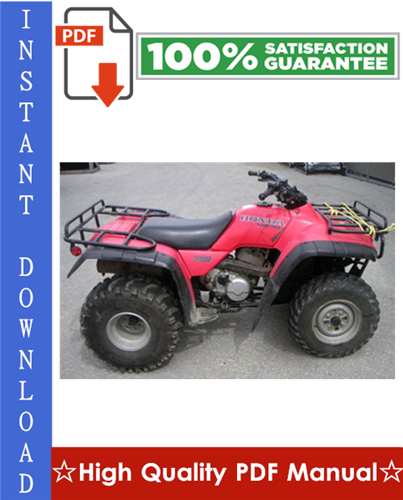 Product picture Honda TRX300 FOURTRAX / TRX300FW FOURTRAX 4x4 ATV Workshop Service Repair Manual 1988-1994 Download