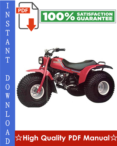 Product picture Honda ATC125M Workshop Service Repair Manual 1986-1987 Download