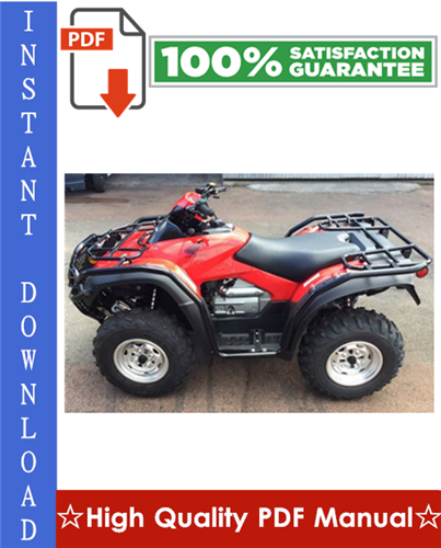 Product picture 2003 Honda TRX650FA Rincon ATV Workshop Service Repair Manual