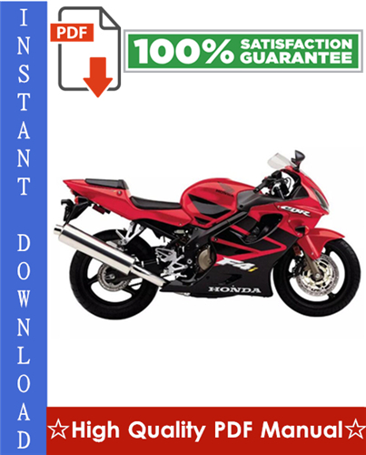 Product picture Honda CBR600F4i Motorcycle Workshop Service Repair Manual 2001-2003 Download
