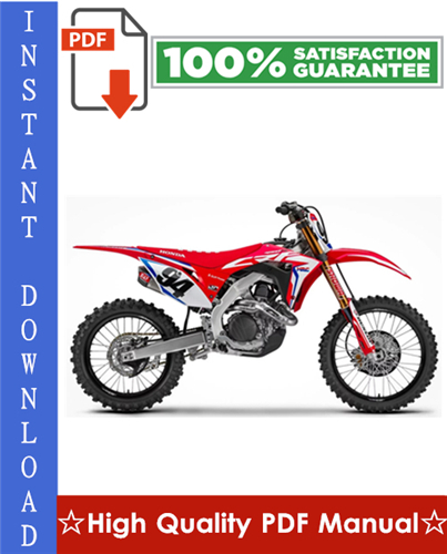 Product picture Honda CRF450R Motorcycle Workshop Service Repair Manual 2009-2010 Download
