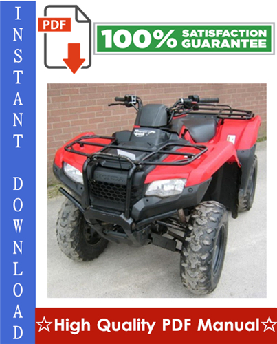 Product picture Honda TRX420FA / TRX420FPA Fourtrax Rancher AT Workshop Service Repair Manual 2009-2011 Download
