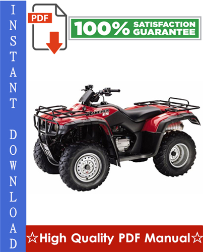 Product picture Honda TRX350TM / TRX350TE Rancher & Honda TRX350FM / TRX350FE Rancher 4x4 ATV Workshop Service Repair Manual 2000-2003 Download
